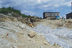 Сторительство сооружения для отвода сточных вод от аварийного хранилища ОЯТ (здание №5)